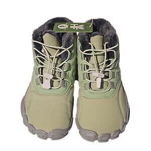 HF Women’s Insulated Waterproof Winter Hiking Boots – Light Green/Gray